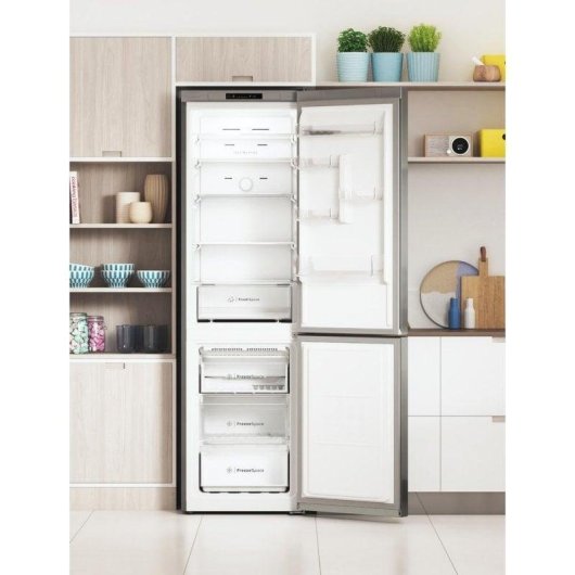 Réfrigérateur Combi Indesit INFC9 TI22X Total No Frost 203cm 367L E Inox