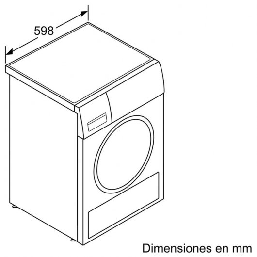 Siemens WT47URH1ES Secadora Bomba de Calor Carga Frontal 8Kg A+++ Blanca