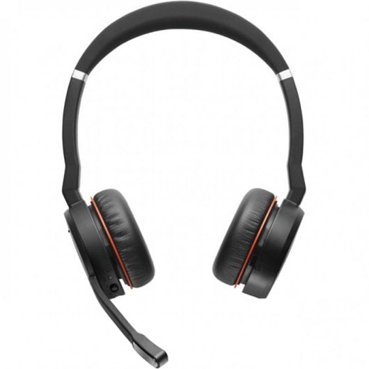 Jabra Evolve 75 MS Bluetooth-Kopfhörer mit Basisstation, Schwarz