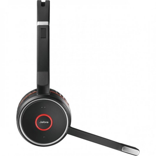 Jabra Evolve 75 MS Bluetooth-Kopfhörer mit Basisstation, Schwarz