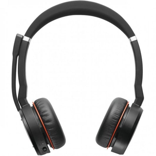 Jabra Evolve 75 MS Bluetooth-Kopfhörer mit Basisstation, Schwarz