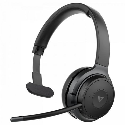 V7 HB605M cuffia e auricolare Wireless Portatile Ufficio USB tipo-C Bluetooth Nero, Grigio