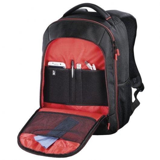 Hama Miami Rucksackhülle Schwarz, Rot