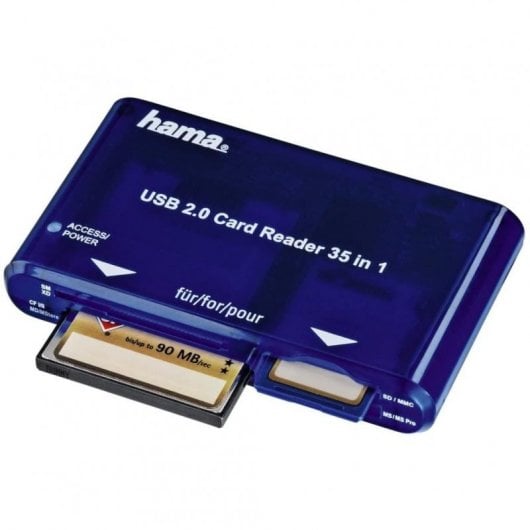 Lettore di schede multiplo Hama USB 2.0 Blu