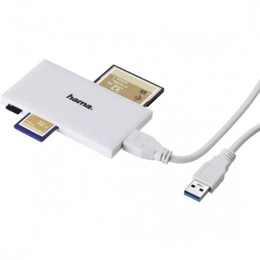 Lettore di schede multiplo Hama USB 3.0 Bianco