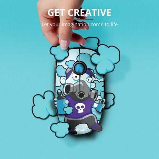 Trust Sketch Ratón Inalámbrico 1600 DPI Azul