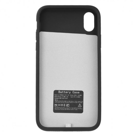 Funda con Batería Negra para iPhone X