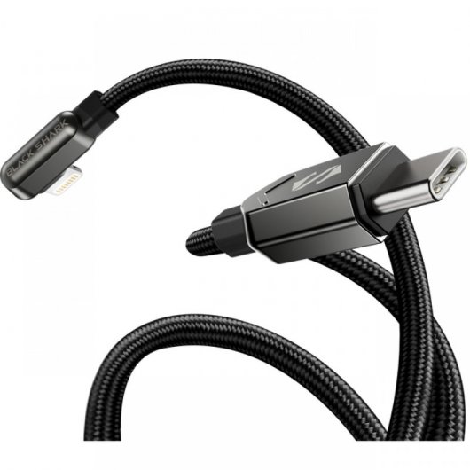Black Shark Cable Acodado Lightning/USB-C