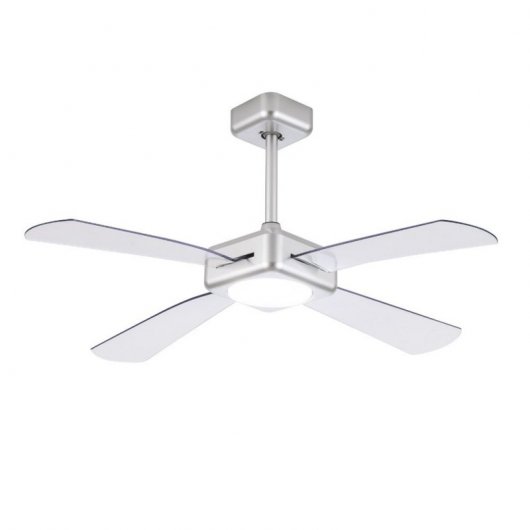 Mimax Meltemi Ventilador de Techo con Luz LED y Mando 35W Cromo