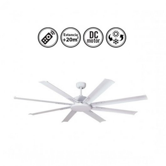 Martec Albatross Ventilador de Techo Mini con Luz LED y Mando 33W Blanco