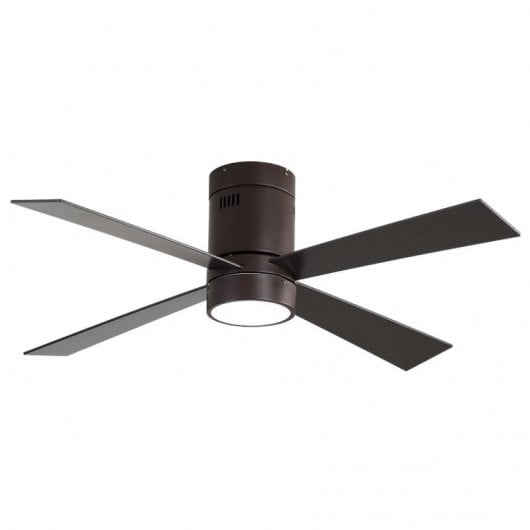 Fabrilamp Barine Ventilador de Techo con Luz y Mando 70W Marrón
