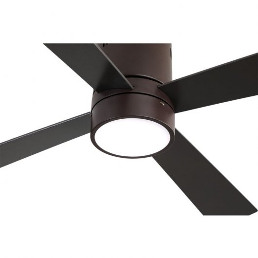 Fabrilamp Barine Ventilador de Techo con Luz y Mando 70W Marrón
