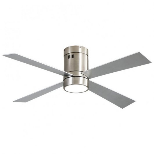 Fabrilamp Barine Ventilador de Techo con Luz y Mando 70W Níquel