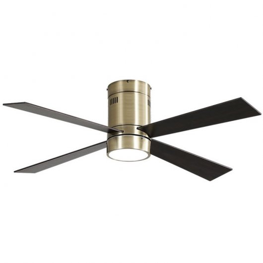 Fabrilamp Barine Ventilador de Techo con Luz y Mando 70W Cuero