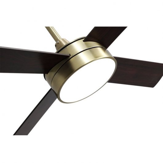Fabrilamp Nevery Deckenventilator mit LED-Licht und Fernbedienung, Wendeflügel, 65 W, Eiche/Kirsche