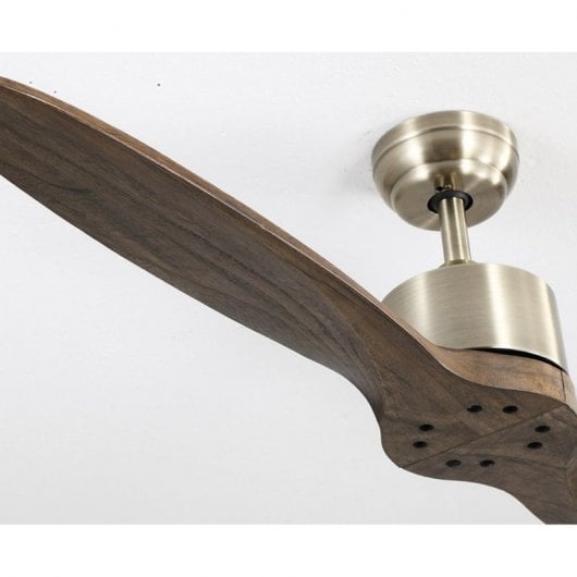 Fabrilamp Leste Ventilador de Techo y Mando 36W Roble