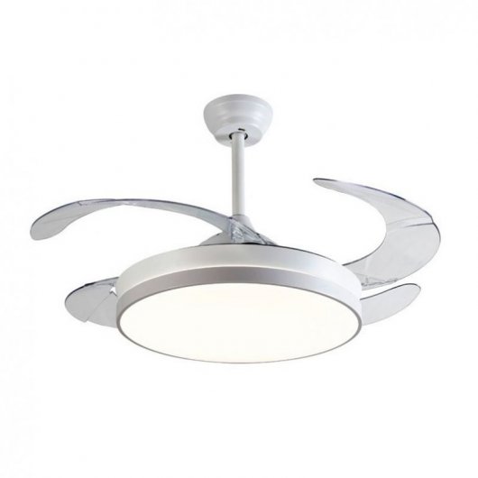 Tegaluxe Generalife Ventilador de Techo con Luz y Mando 30W Blanco