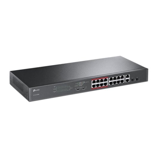 Switch TP-Link TL-SL1218MP 16 portas Fast Ethernet PoE montagem em rack