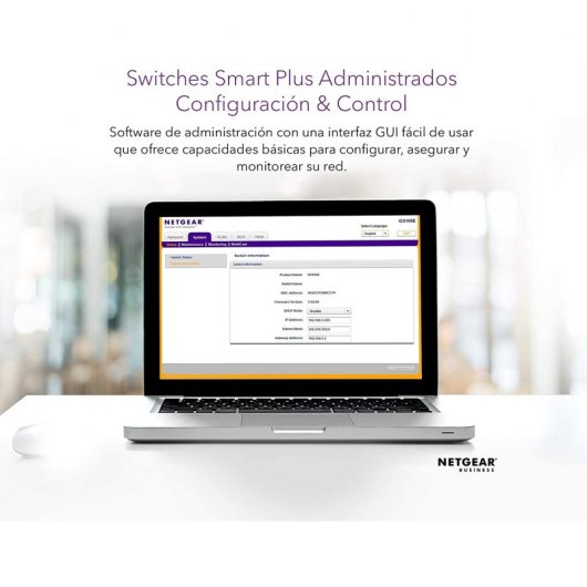 Netgear GS750E-100EUS Switch 48 Puertos Gigabit + 2 SFP