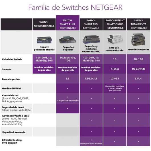 Netgear GS750E-100EUS Switch 48 Puertos Gigabit + 2 SFP