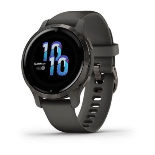 Garmin Venu 2S GPS WiFi 40mm AMOLED Grafite Resistente à Água 5ATM SpO2 Monitor Cardíaco
