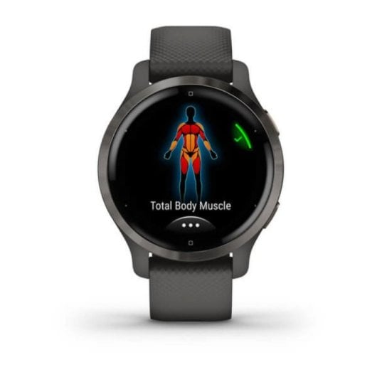 Garmin Venu 2S GPS WiFi 40mm AMOLED Grafite Resistente à Água 5ATM SpO2 Monitor Cardíaco