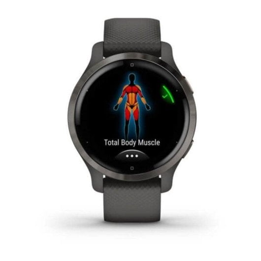 Garmin Venu 2S GPS WiFi Bluetooth NFC 40mm AMOLED Grau SpO2 Puls- Schlafmonitor 5ATM