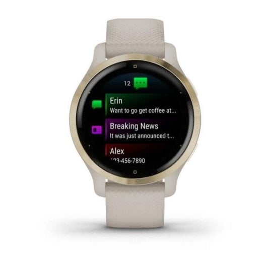 Garmin Venu 2S GPS 40mm AMOLED Or S Étanche 5ATM Pulsomètre SpO2 Suivi Sommeil