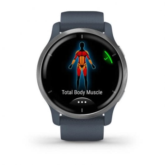 Smartwatch Garmin Venu 2 Blu Granito Argento