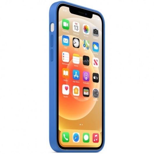 Apple MagSafe Funda Silicona Azul Capri para iPhone 12/12 Pro