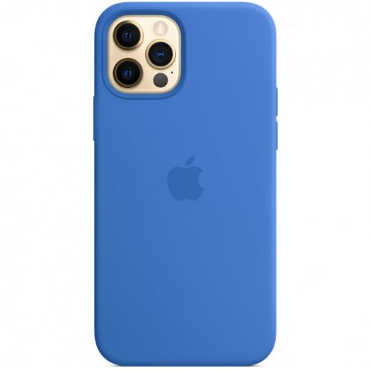 Apple MagSafe Funda Silicona Azul Capri para iPhone 12/12 Pro
