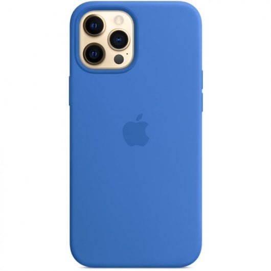 Custodia in silicone Apple MagSafe Capri Blue per iPhone 12 Pro Max