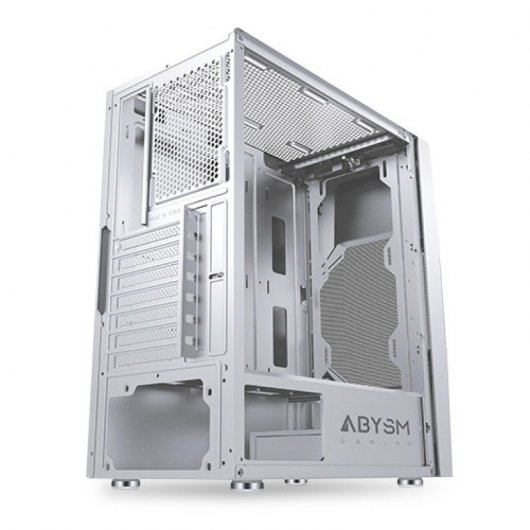 Abysm Gaming Danube Hron White Caja PC ATX Cristal Templado USB 3.0 Blanca