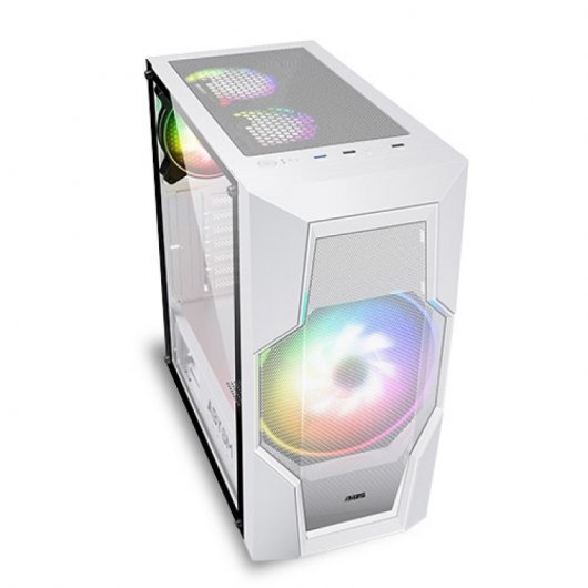 Abysm Gaming Danube Hron White Caja PC ATX Cristal Templado USB 3.0 Blanca