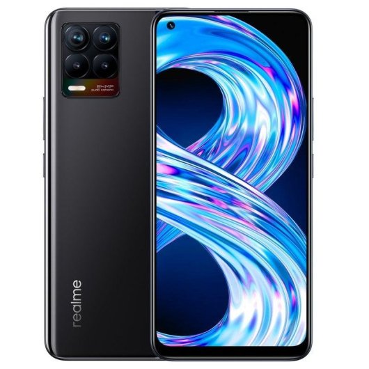 Realme 8 4G 4GB 64GB 6.4" Negro