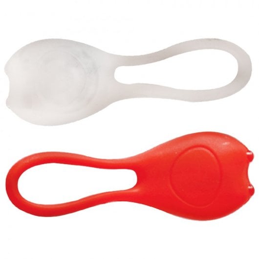 TKX Pack 2 Luces LED de Silicona para Bicicleta Blanco/Rojo