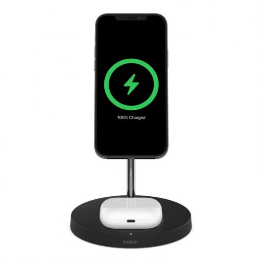Belkin Boost Chargue Pro MagSafe Cargador Inalámbrico 2 en 1 Negro