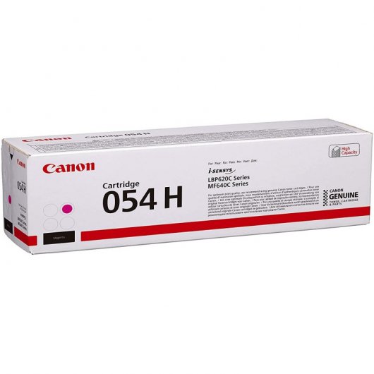 Canon 054H Tóner Original Alta Capacidad Magenta