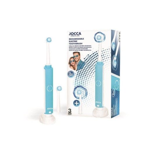 Escova de Dentes Elétrica Jocca 1294 Temporizador Bateria Longa Indução