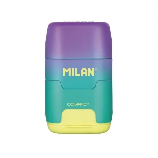 Milan Compact Sunset Doppel-Bleistiftspitzer mit Radiergummi + 2 Ersatzminen