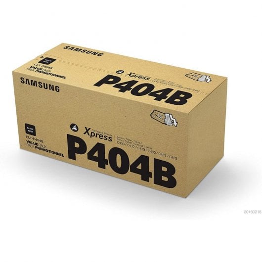 Samsung Confezione da 2 cartucce toner originali HP CLT-P404B (nero)