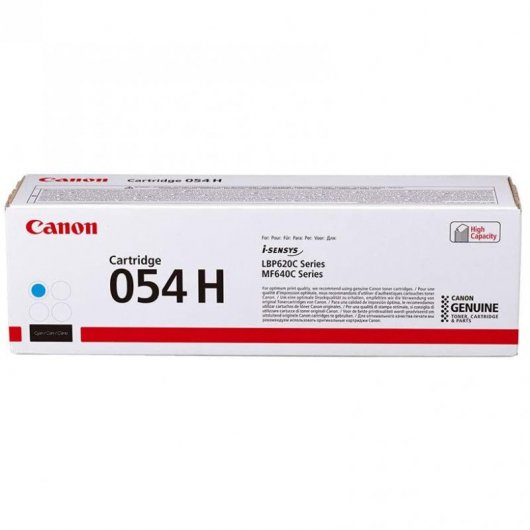 Canon Cartouche de toner haut rendement 054 H, cyan