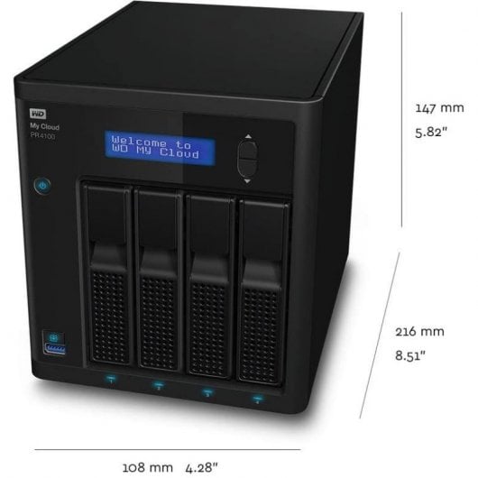 WD My Cloud Pro Series PR4100 Server NAS 16TB 4 Bay