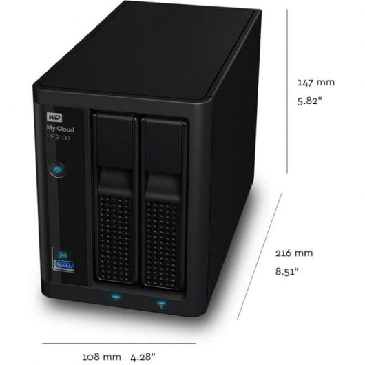 WD My Cloud PR2100 Servidor NAS 4TB Preto