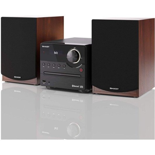 Micro Systeem Sharp XL-B512 45W RMS Bluetooth 5.0 Houten Behuizing