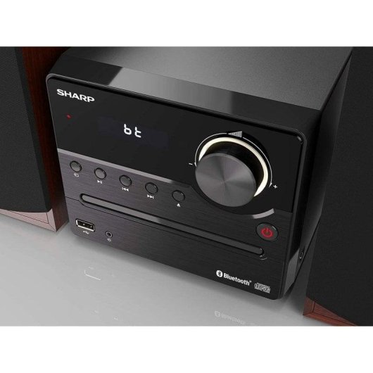 Micro Systeem Sharp XL-B512 45W RMS Bluetooth 5.0 Houten Behuizing