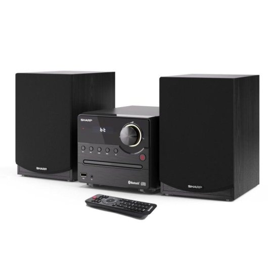 Micro Systeem Sharp XL-B512 45W RMS Bluetooth 5.0 Zwart Hout