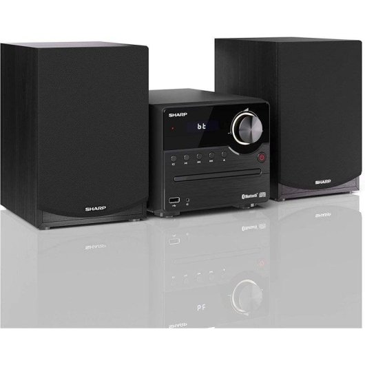 Micro Systeem Sharp XL-B512 45W RMS Bluetooth 5.0 Zwart Hout
