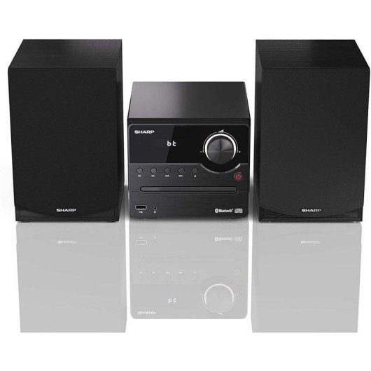 Micro Systeem Sharp XL-B512 45W RMS Bluetooth 5.0 Zwart Hout