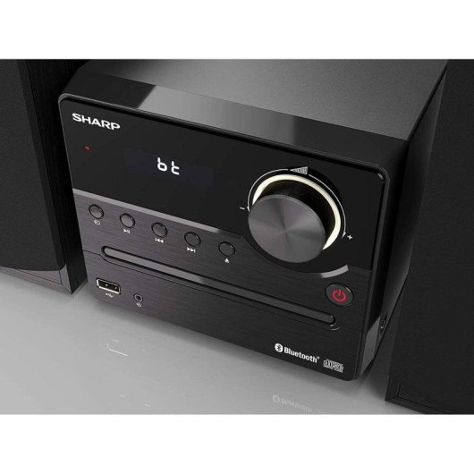 Micro Systeem Sharp XL-B512 45W RMS Bluetooth 5.0 Zwart Hout